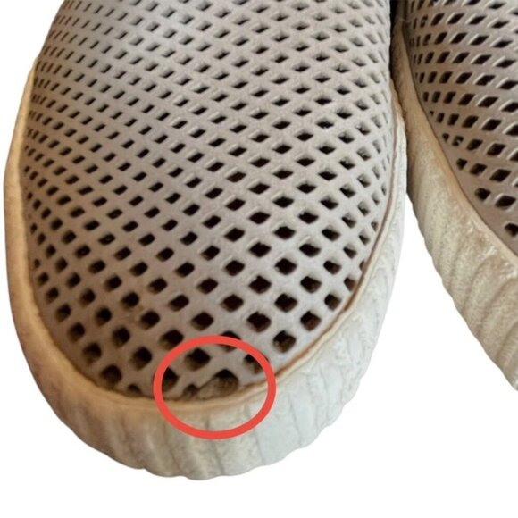 Frye Camille Gray Perforated Suede Slip-On Shoes Size 11 - Picture 15 of 15